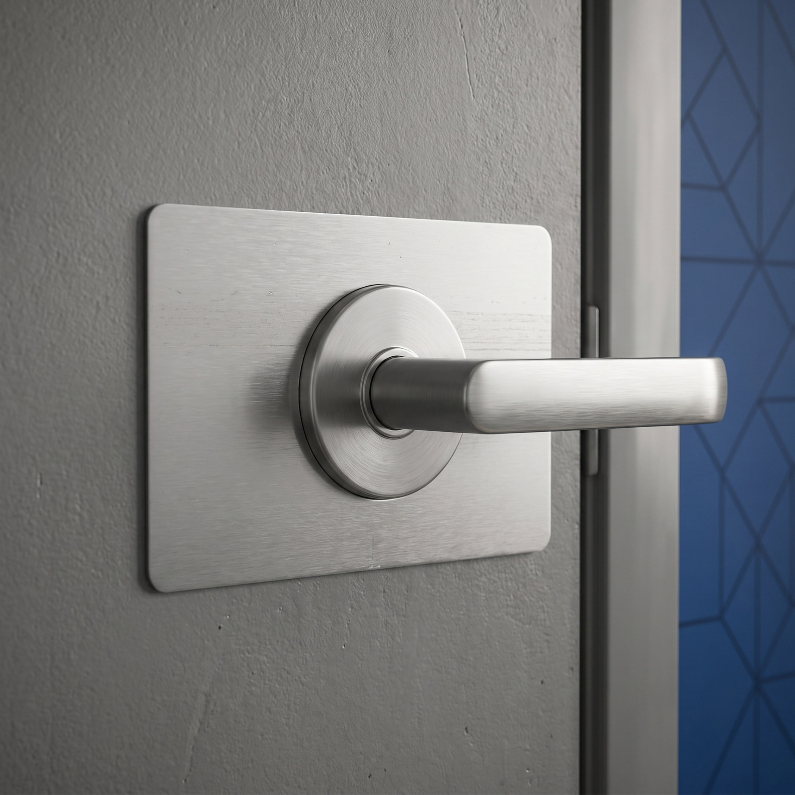 Home Security Door Reinforcement Lock - 6個入り ドアロック修理用プレート、ステンレス製、接着剤付き、補強用、デッドボルト固定カバー、家庭、オフィス、作業場でのセキュリティ対策に。