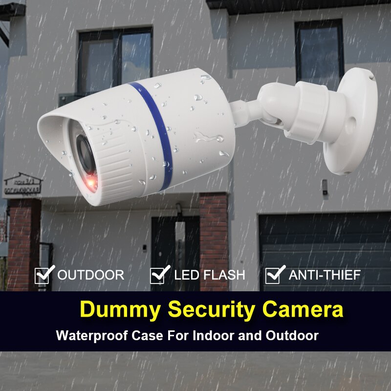 Home Security Beams - LEDライト付きの偽の監視セキュリティカメラ,Ccctvドームカメラ,シミュレーション,屋内,屋外,家庭,店舗,1個