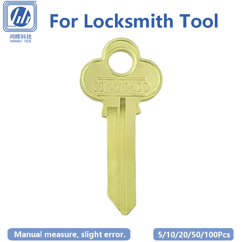 Home Security Door - 5-100個/ロット 未加工銅製ブランクキー 梅の花模様 ホテルドアロック 家庭用ドアロック 鍵屋向け切断用