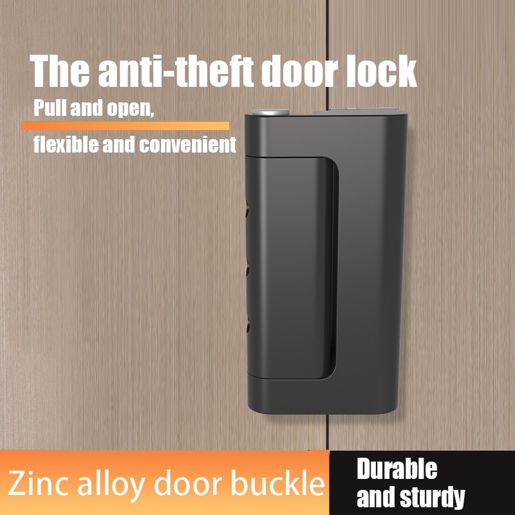 Home Security Door - 1pc 亜鉛合金盗難防止ドアラッチバックルロックセキュリティ強化家の装飾ドアハードウェアアクセサリー