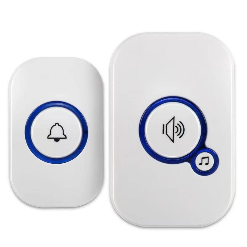 Home Security Bell - ワイヤレスアラームゲストウェルカムチャイムドアベル32種類の着信音付きホームセキュリティドアベル
