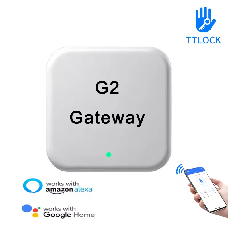 Home Security Door - TTLockスマートゲートウェイG2 WiFi BLE対応、TTLockアプリでスマートドアロックの遠隔操作、ホームセキュリティ、アクセス制御が可能