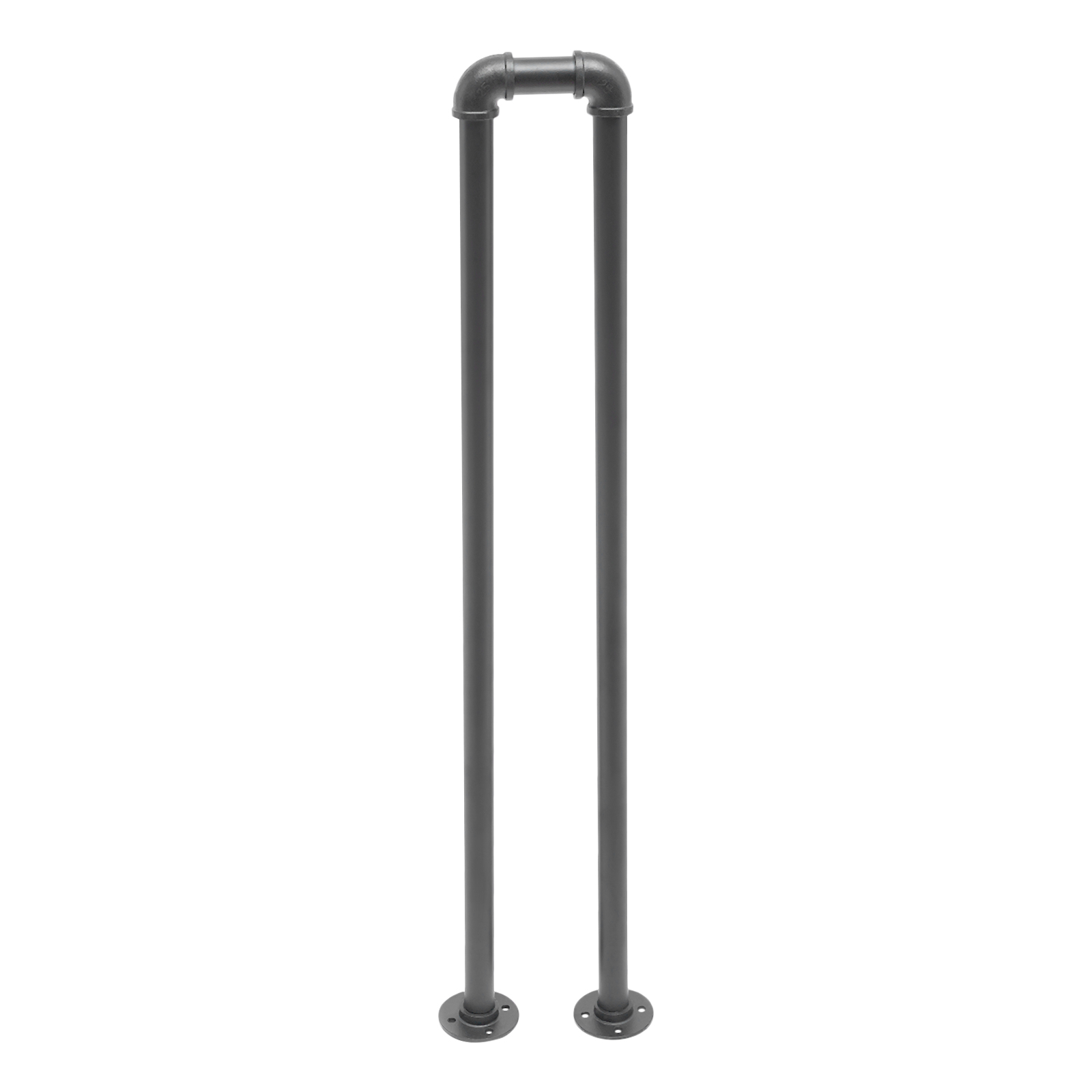 Home Security Providers - U字型手すり100cm、頑丈な亜鉛メッキ鋼管階段手すり、厚みのある強力な防錆腐食防止、屋内屋外階段用工業用パイプ手すり、家庭の安全を守るための安全なサポートを提供します。