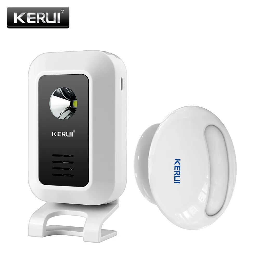 Home Security Lights - Kerui m7モーションセンサーセキュリティアラーム32曲ドアベルチャイムワイヤレススマートホームledナイトライトドア窓店店