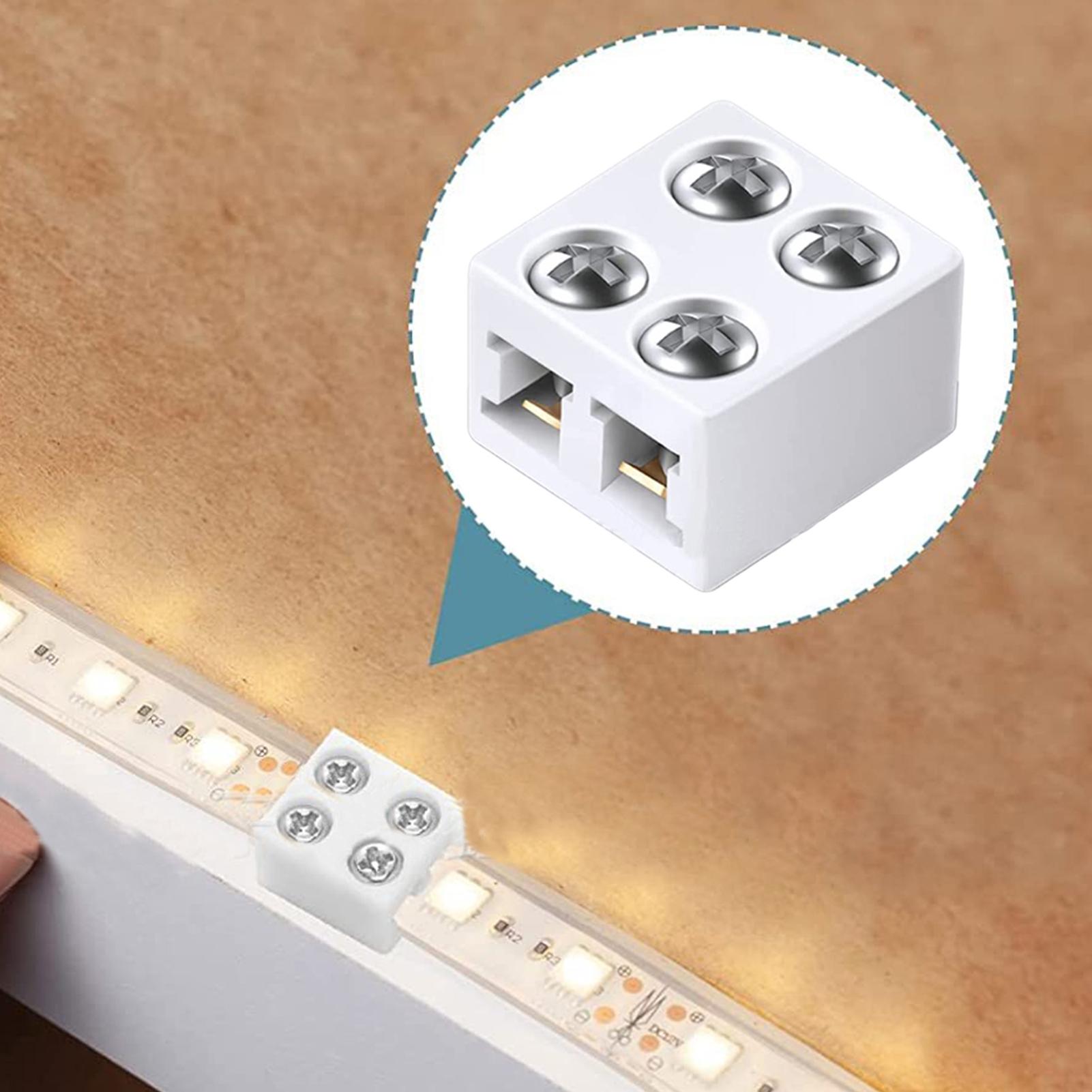Home Security Providers - LEDストリップコネクタ 8mm ソルダーレス ストリップライトコネクタ 安全な接続を提供する オスまたはメスコネクタ端子