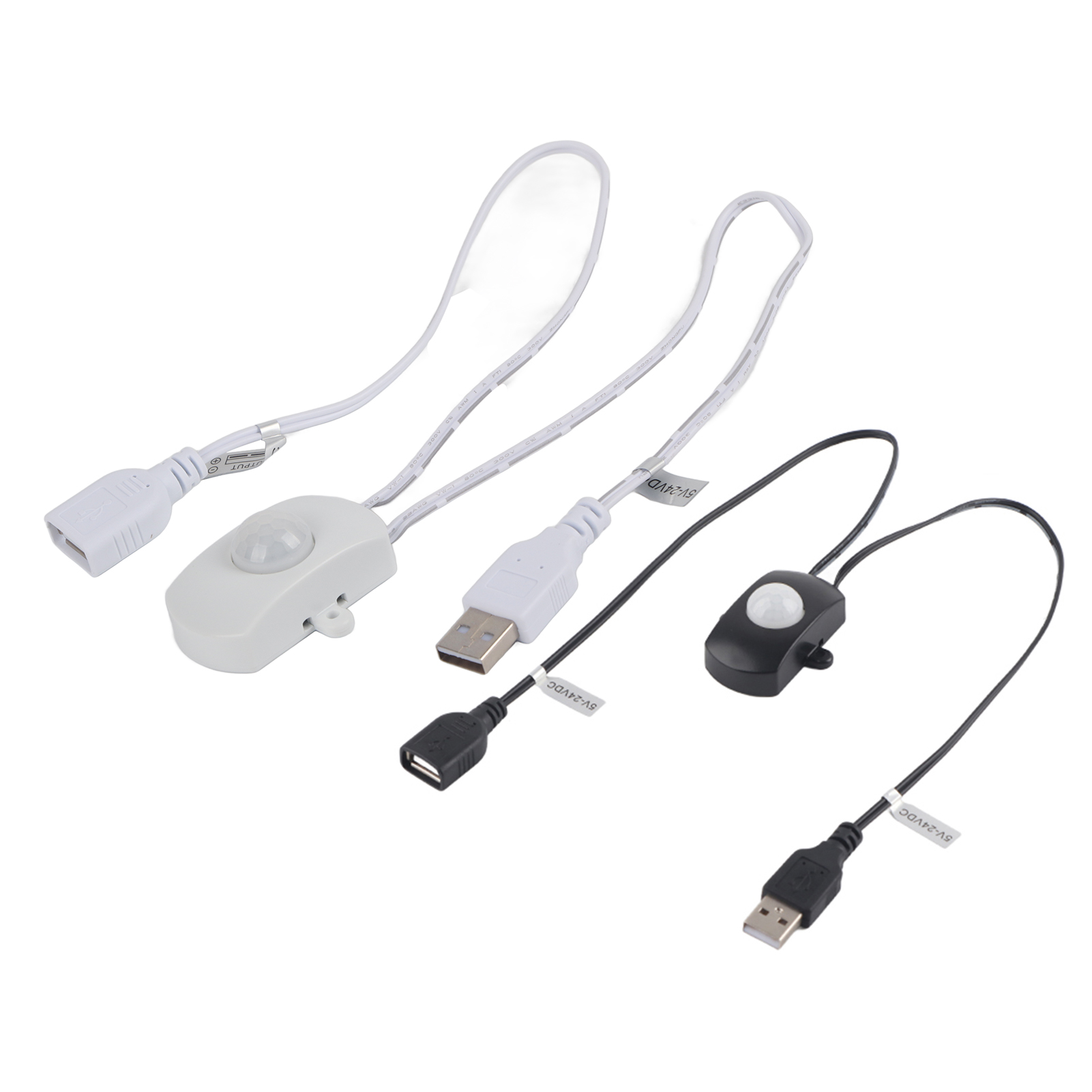 Home Security Lights - 2A DC5-24V ミニ PIR モーションセンサー自動スイッチ USB