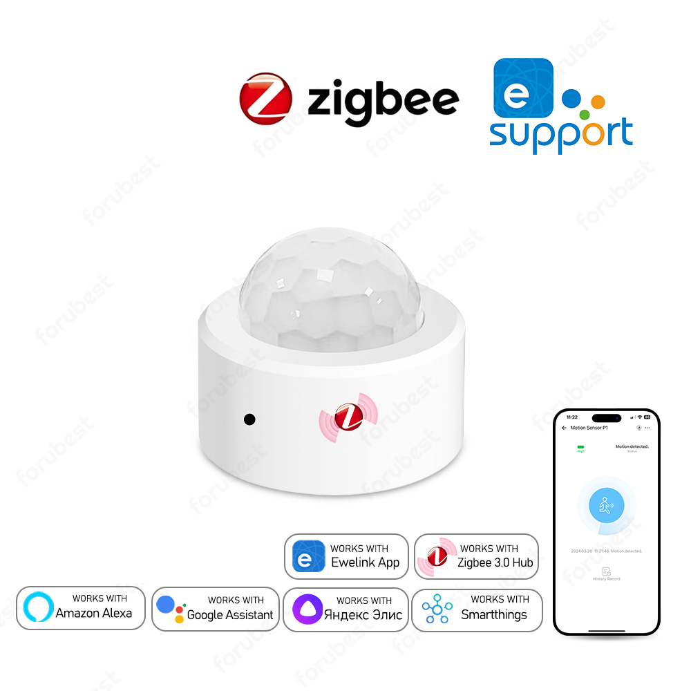 Home Security Alarm - Zigbee 3.0 人感センサー PIR 赤外線検出器 スマート