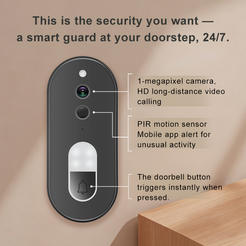 Tuya 1080P HD ワイヤレス WiFi ビデオドア - Home Security Bell のレビューと価格
