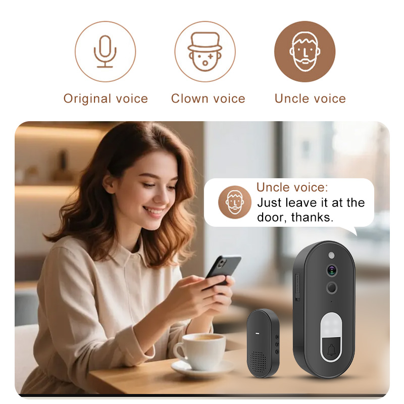 Tuya 1080P HD ワイヤレス WiFi ビデオドア - Home Security Bell のレビューと価格