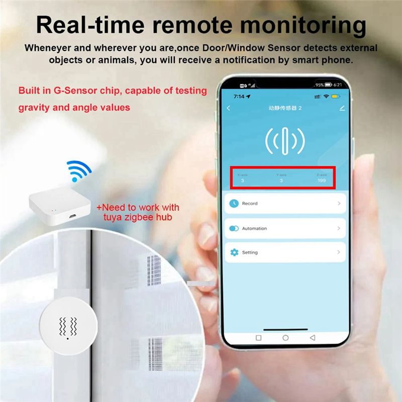 【新製品A09R！】Tuya Zigbeeスマート振動センサ - Home Security Alarm のレビューと価格