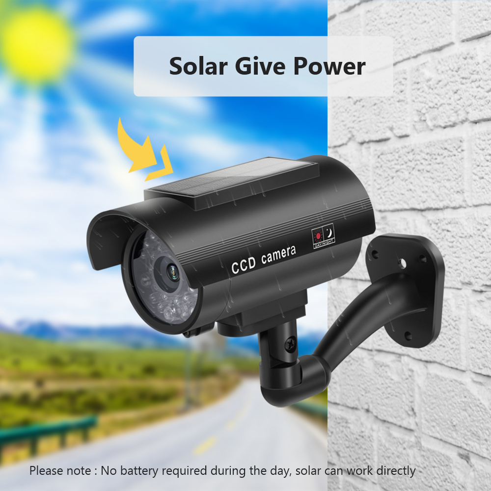 太陽電池パネルシミュレーション監視カメラ、屋外ダミーカメラ、 - Home Security Lights のレビューと価格