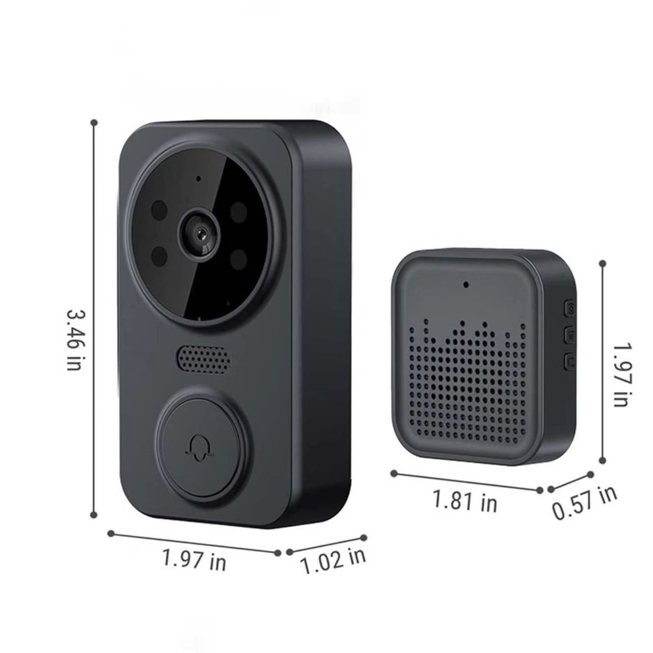 Tuya WIFI ドアベル スマートホーム ワイヤレス電話 - Home Security Bell のレビューと価格