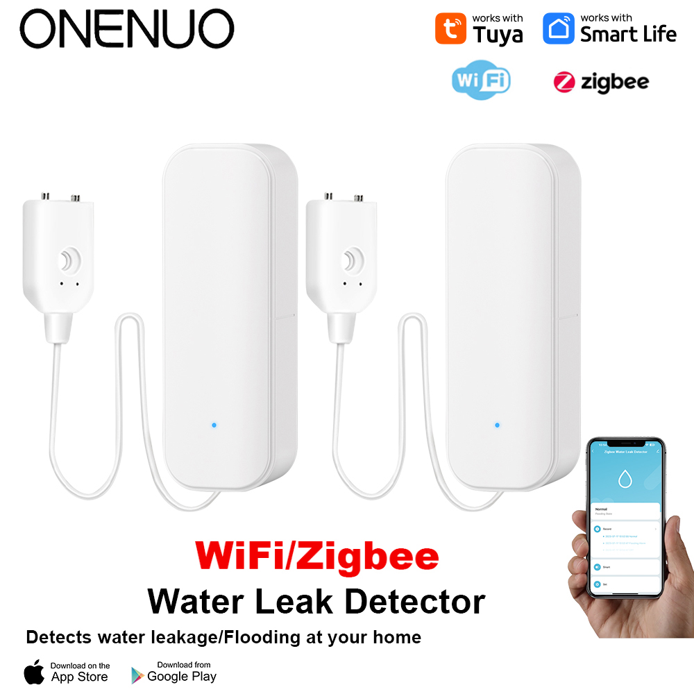 WiFi/Zigbee 水センサー Tuya 漏水警報洪水漏 - Home Security Features のレビューと価格