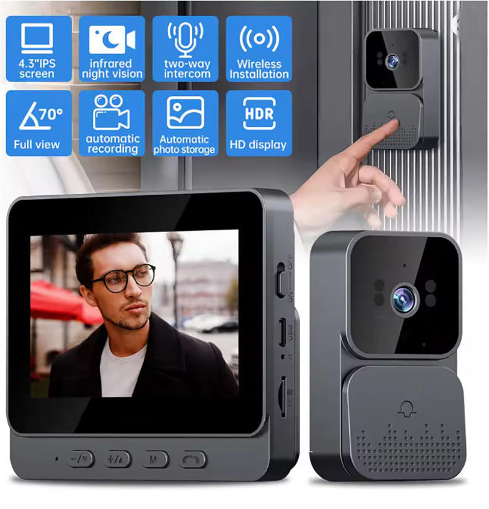    ドアベルカメラ、4G対応ビデオインターホン、暗視機能 - Home Security News のレビューと価格