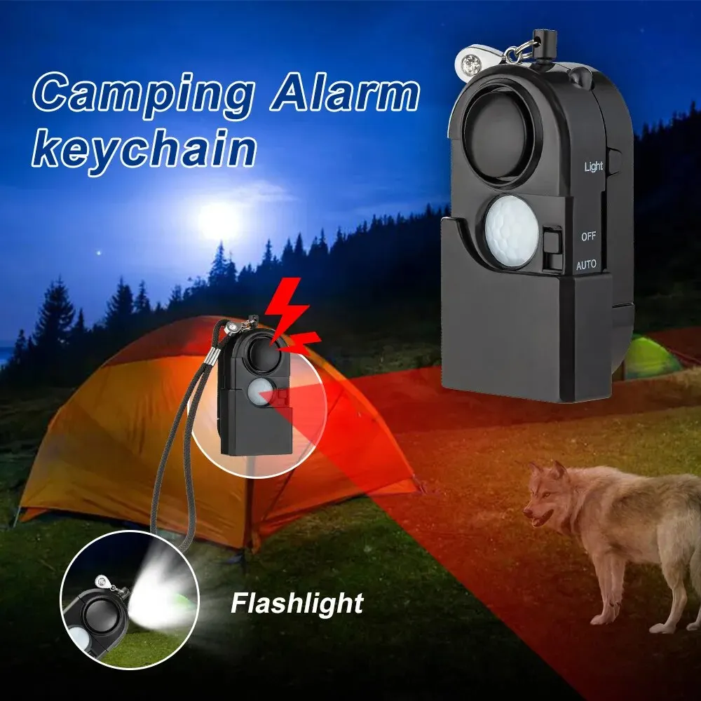 ポータブルミニモーション検知アラーム 120DB サイレン  - Home Security Lights のレビューと価格