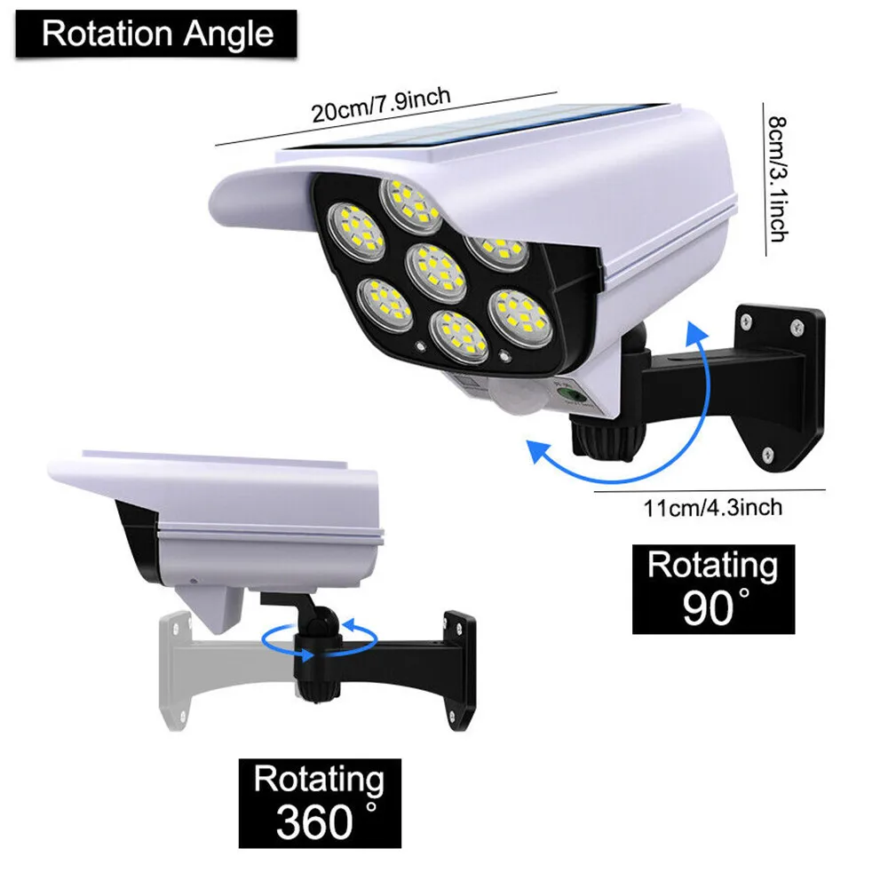 屋外ソーラーライトモーションセンサーセキュリティダミーカメラ - Home Security Lights のレビューと価格