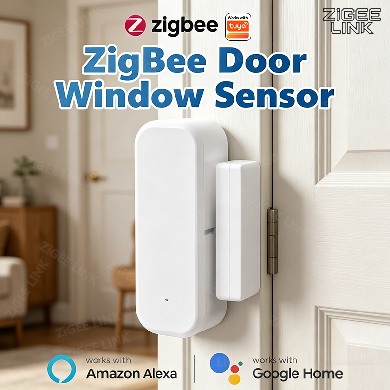 ZigBee ドア窓センサーゲート開閉検出器 Tuya スマ - Home Security Lights のレビューと価格