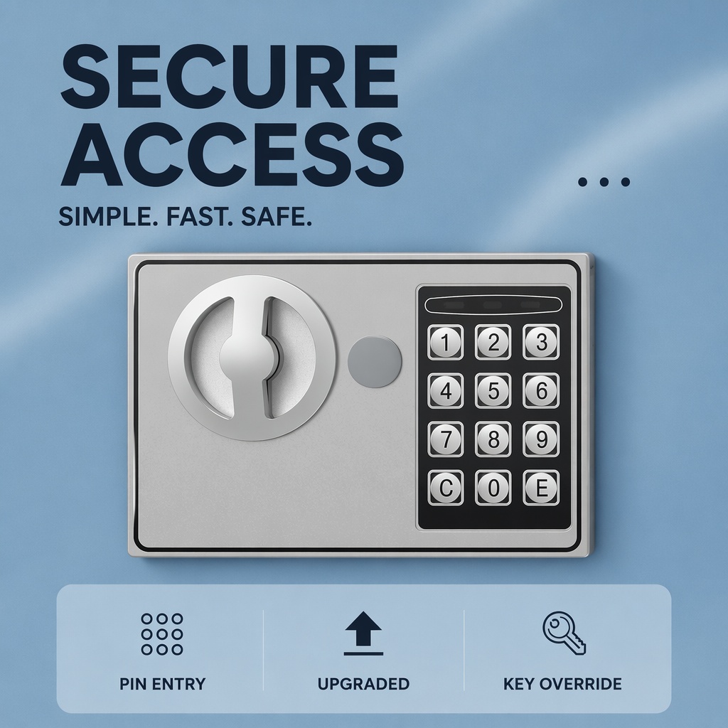 全鋼製電子デジタルキーパッドセーフボックスデュアルパスワード - Home Security Features のレビューと価格