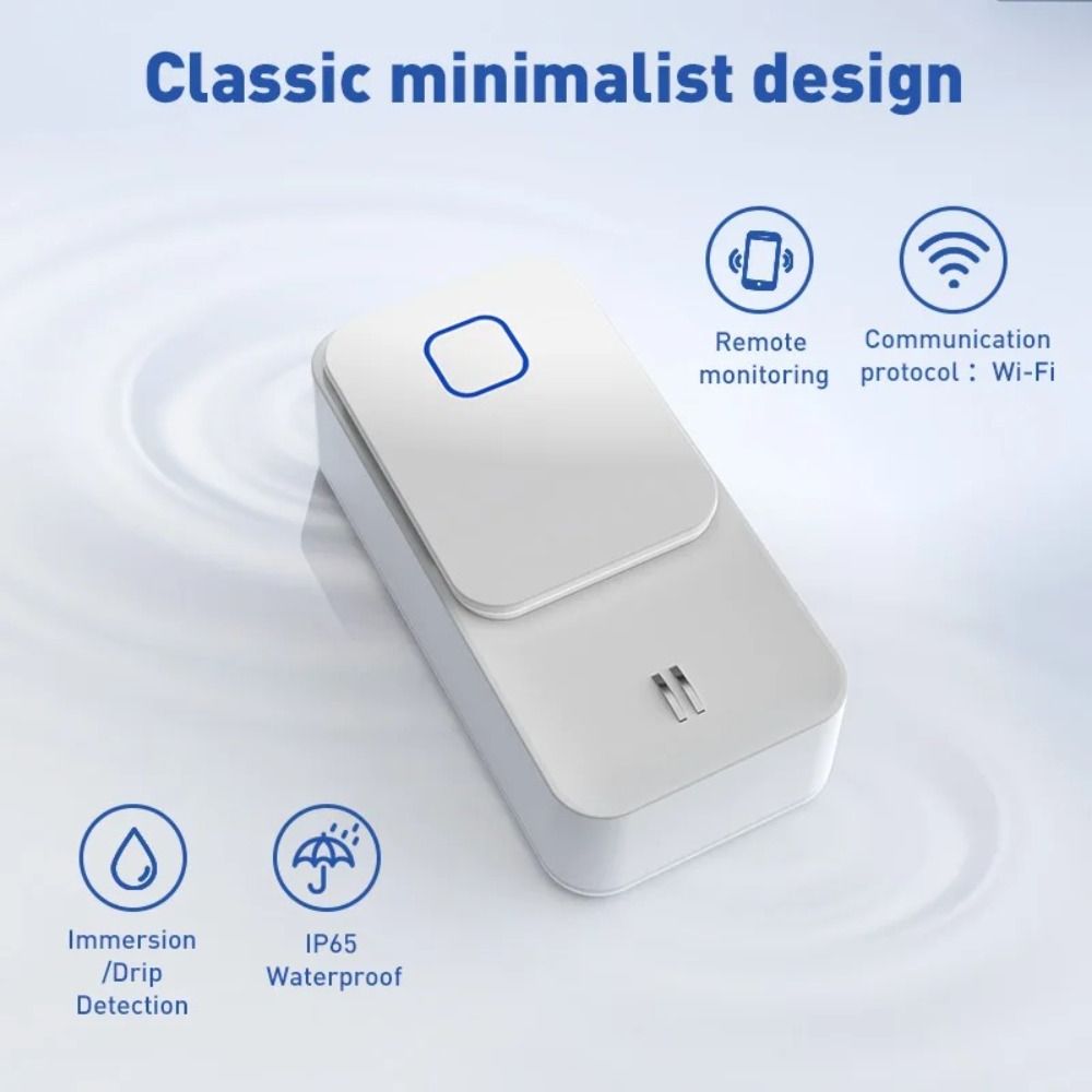 Wi-Fi接続対応の浸水センサー。コンパクトな設計で、2つの - Home Security Alarm のレビューと価格
