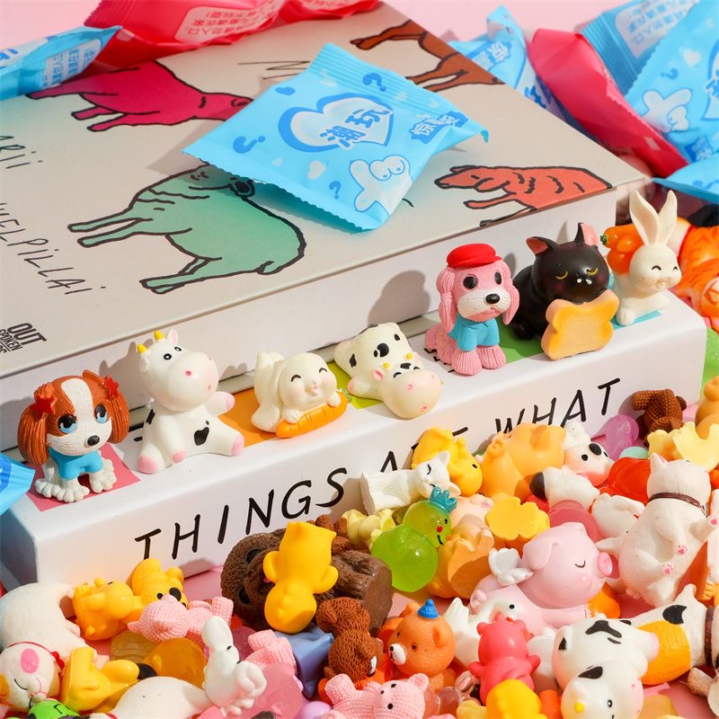 40 ピース/セットランダム漫画ブラインドボックス象動物ミニ - Home Security Items のレビューと価格