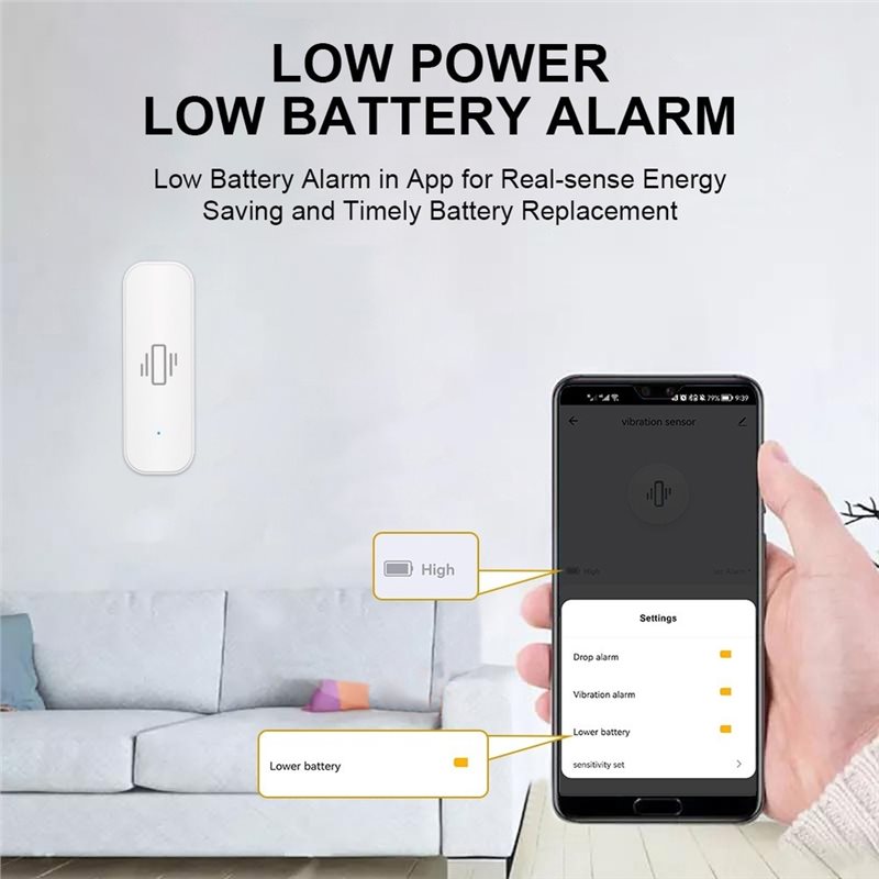 【バリューマネー】Tuya Wifi スマート振動センサー  - Home Security Alarm のレビューと価格