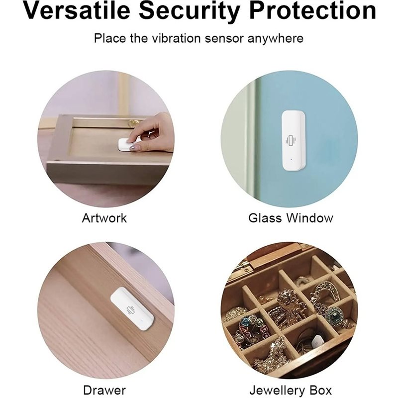 【バリューマネー】Tuya Wifi スマート振動センサー  - Home Security Alarm のレビューと価格