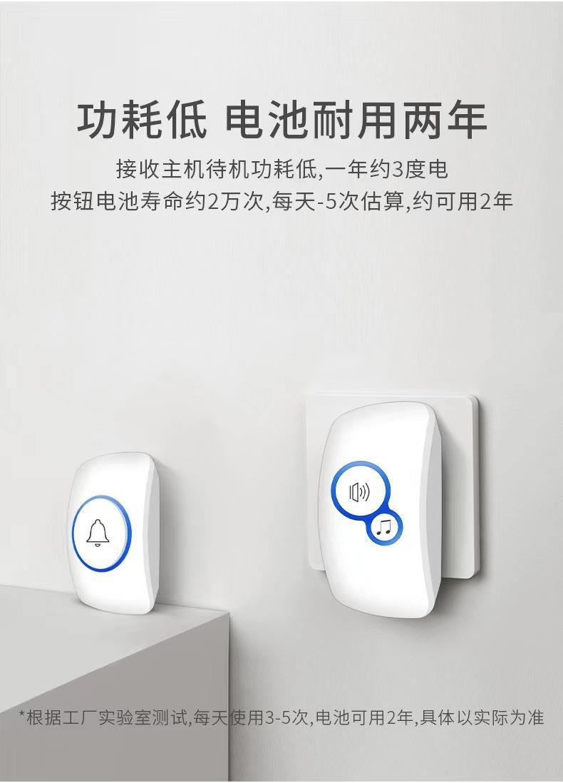 32種類の着信音 ワイヤレスアラーム ゲストウェルカムチャイ - Home Security Bell のレビューと価格