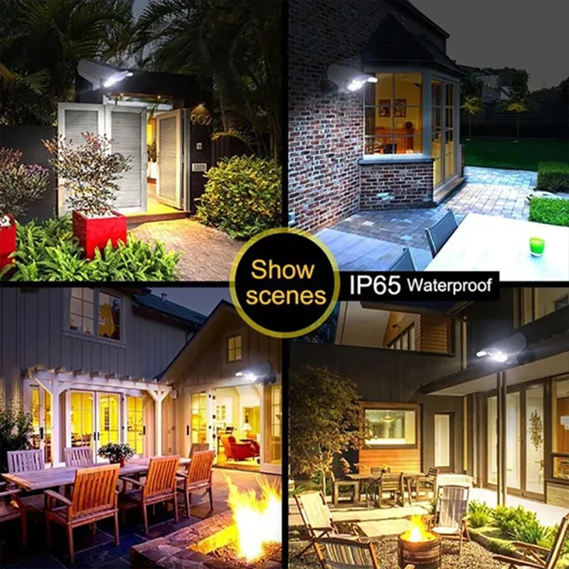 1-2 パック 77LED ソーラーモーションセンサー LE - Home Security Flood Lights のレビューと価格