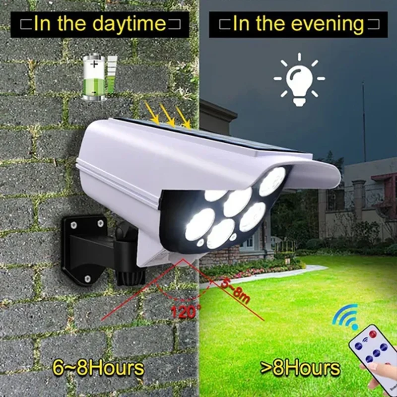 1-2 パック 77LED ソーラーモーションセンサー LE - Home Security Flood Lights のレビューと価格