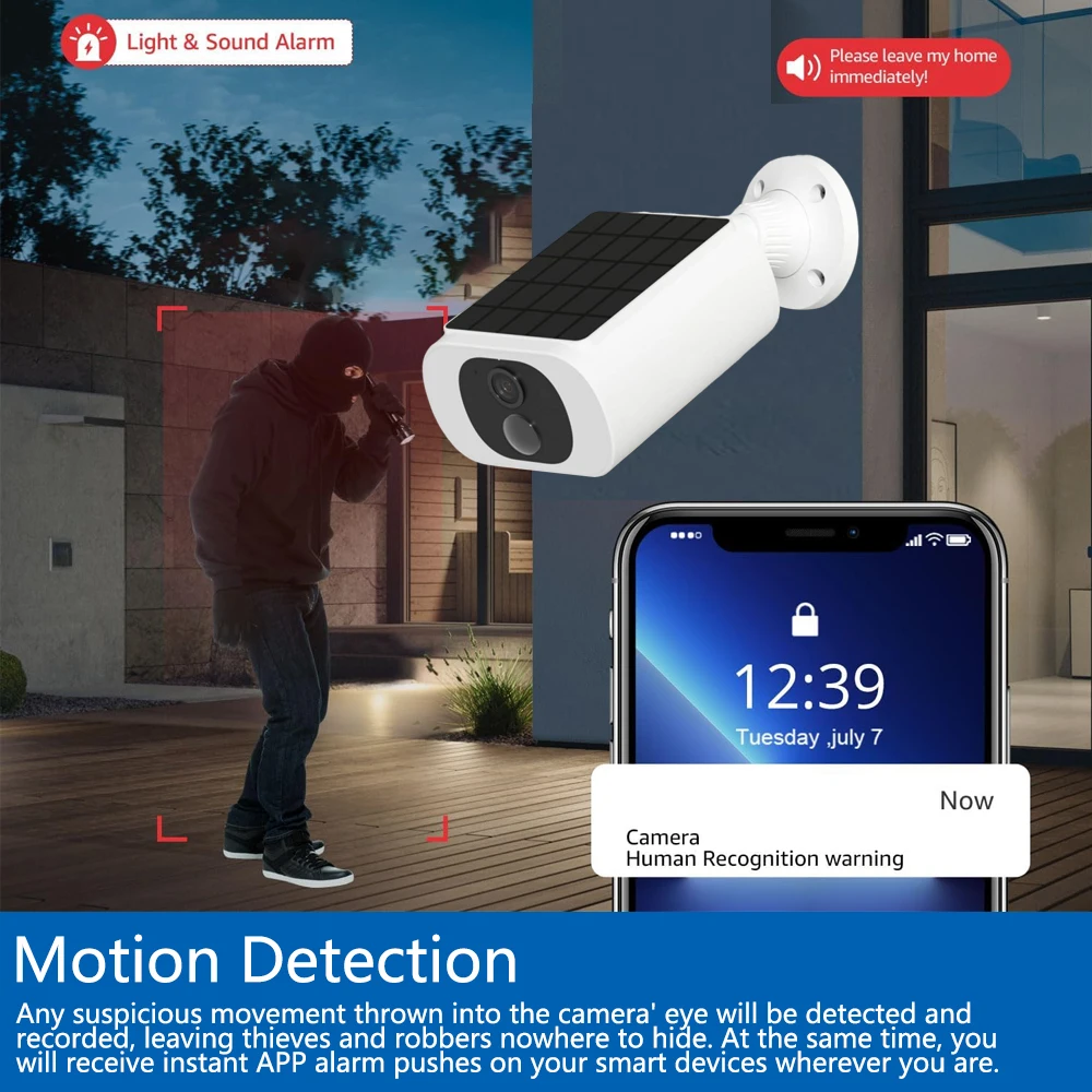 Tuya 5MP ソーラーセキュリティカメラワイヤレス屋外  - Home Security News のレビューと価格