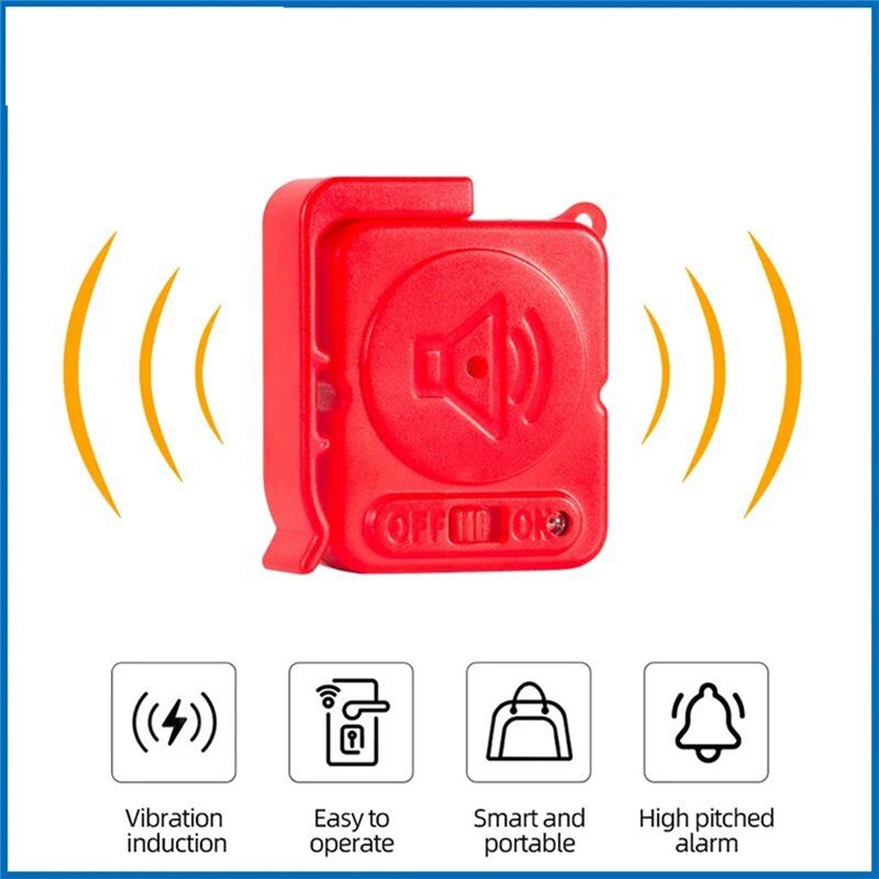 振動アラームセンサー 120dB 超薄型検知器 家庭用窓・ド - Home Security Door のレビューと価格